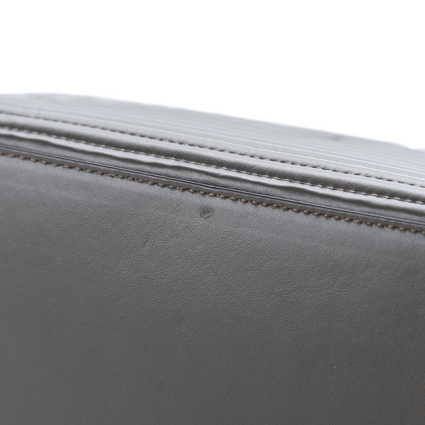 Shiny Nappa Trapuntata Chain Small DotCom Click Chain Satchel Carbone