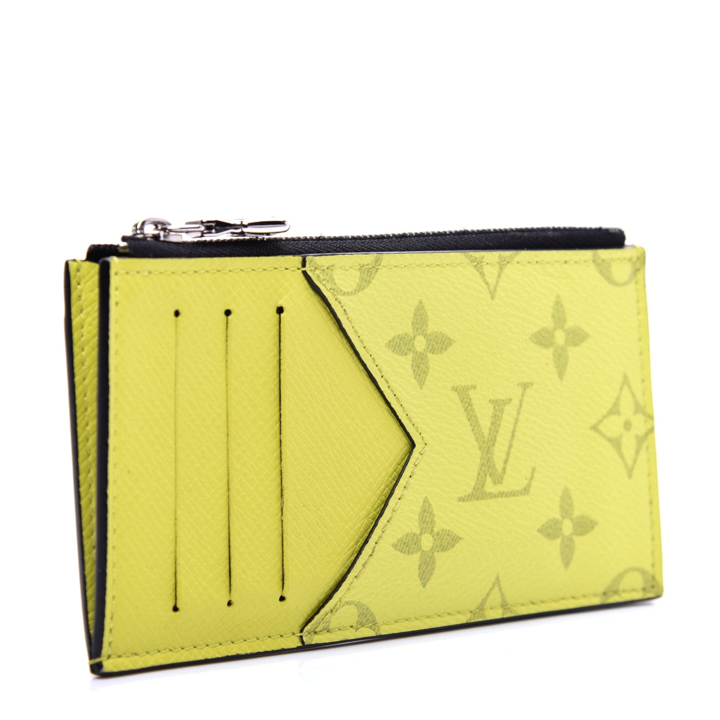 Monogram Taiga Coin Card Holder Yellow