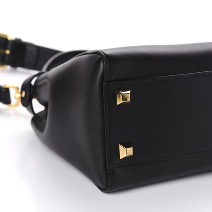 Fendi Nappa Studded Mini Peekaboo Iconic Satchel Black 7 of 11