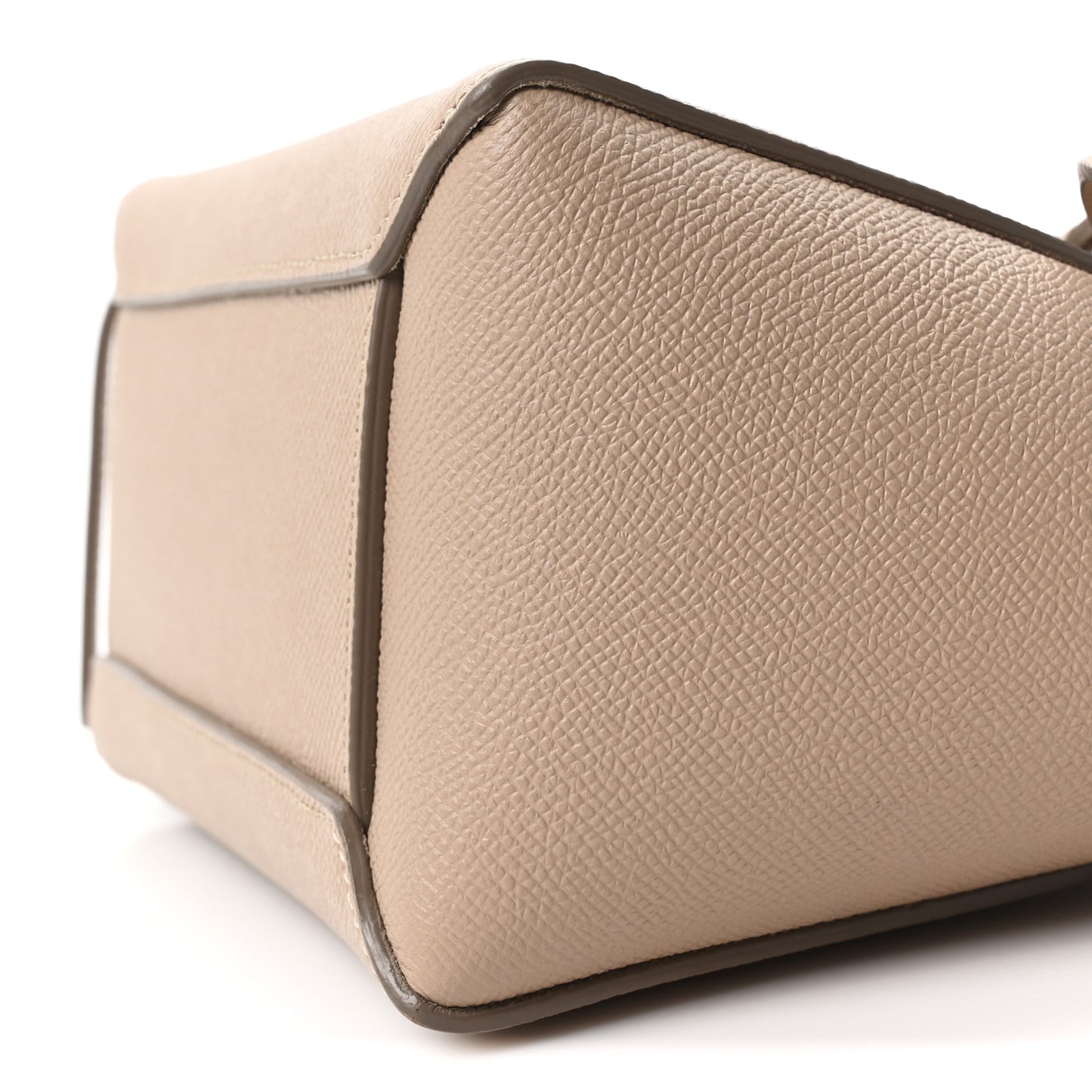 Grained Calfskin Nano Belt Bag Light Taupe