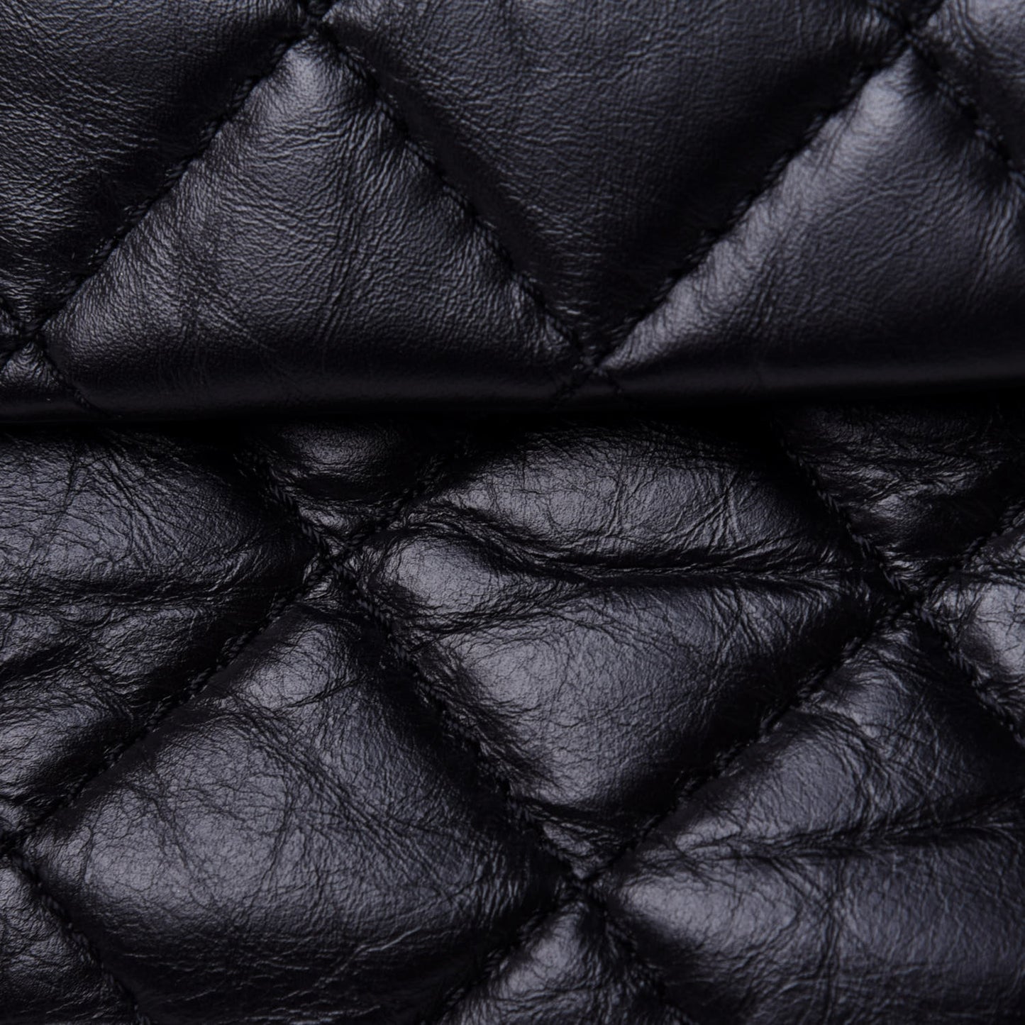 Aged Calfskin Quilted 2.55 Reissue 227 Flap Black