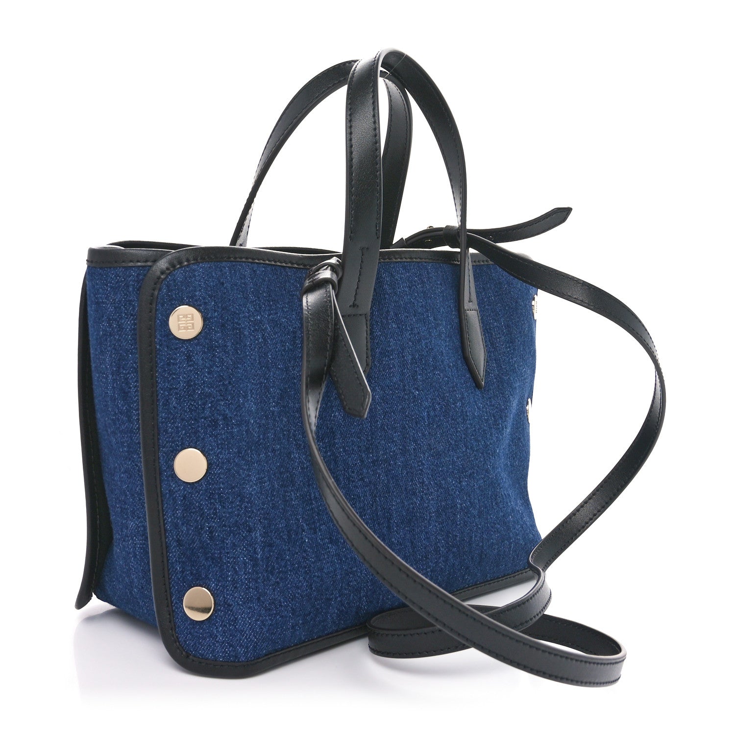 Givenchy Denim Mini Logo Bond Shopper Tote Blue 3 of 10