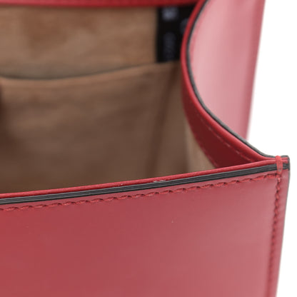 Gucci Calfskin Mini Sylvie Top Handle Bag Hibiscus Red 7 of 11