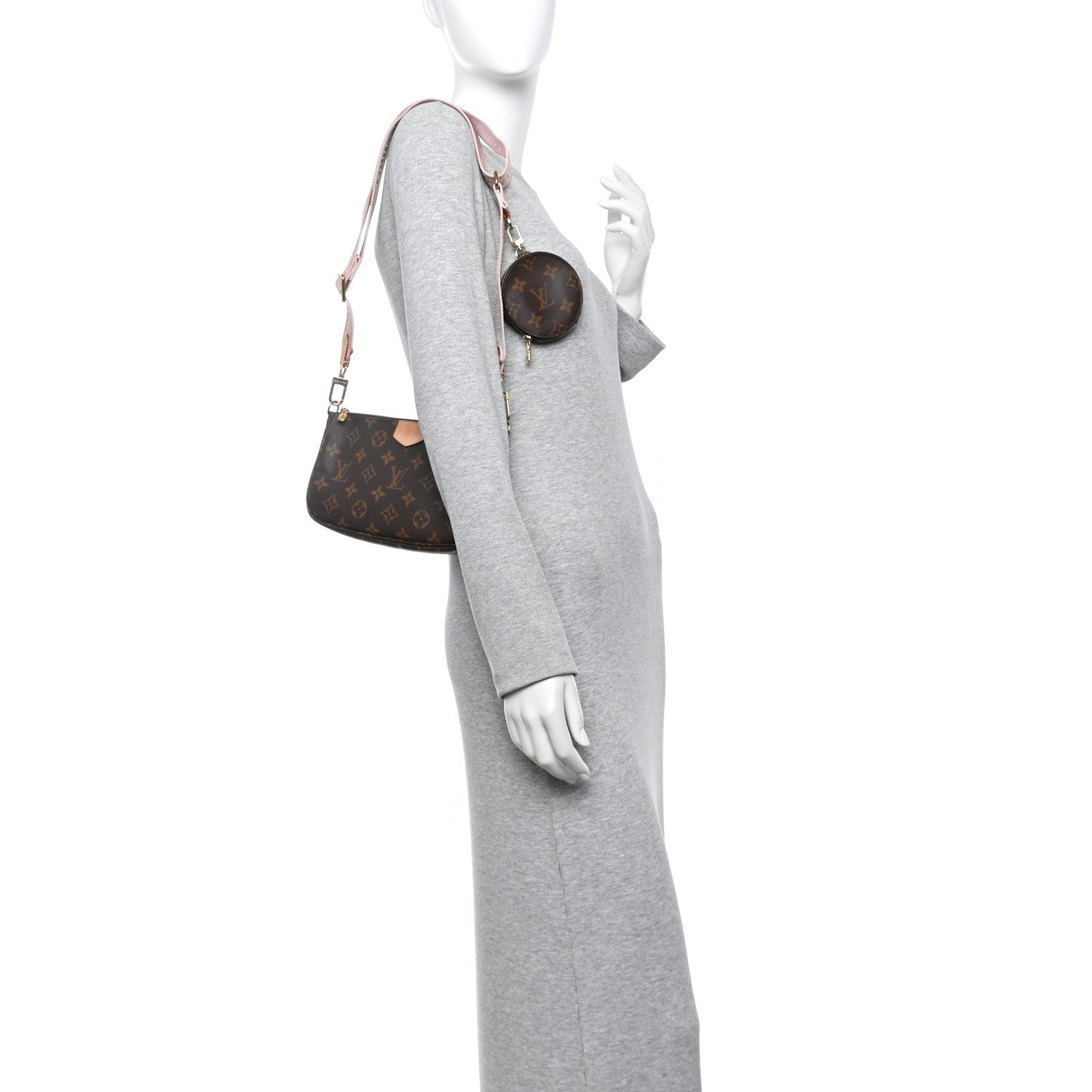 Louis Vuitton Monogram Multi Pochette Accessories Large Pochette Rose Clair 2 of 9