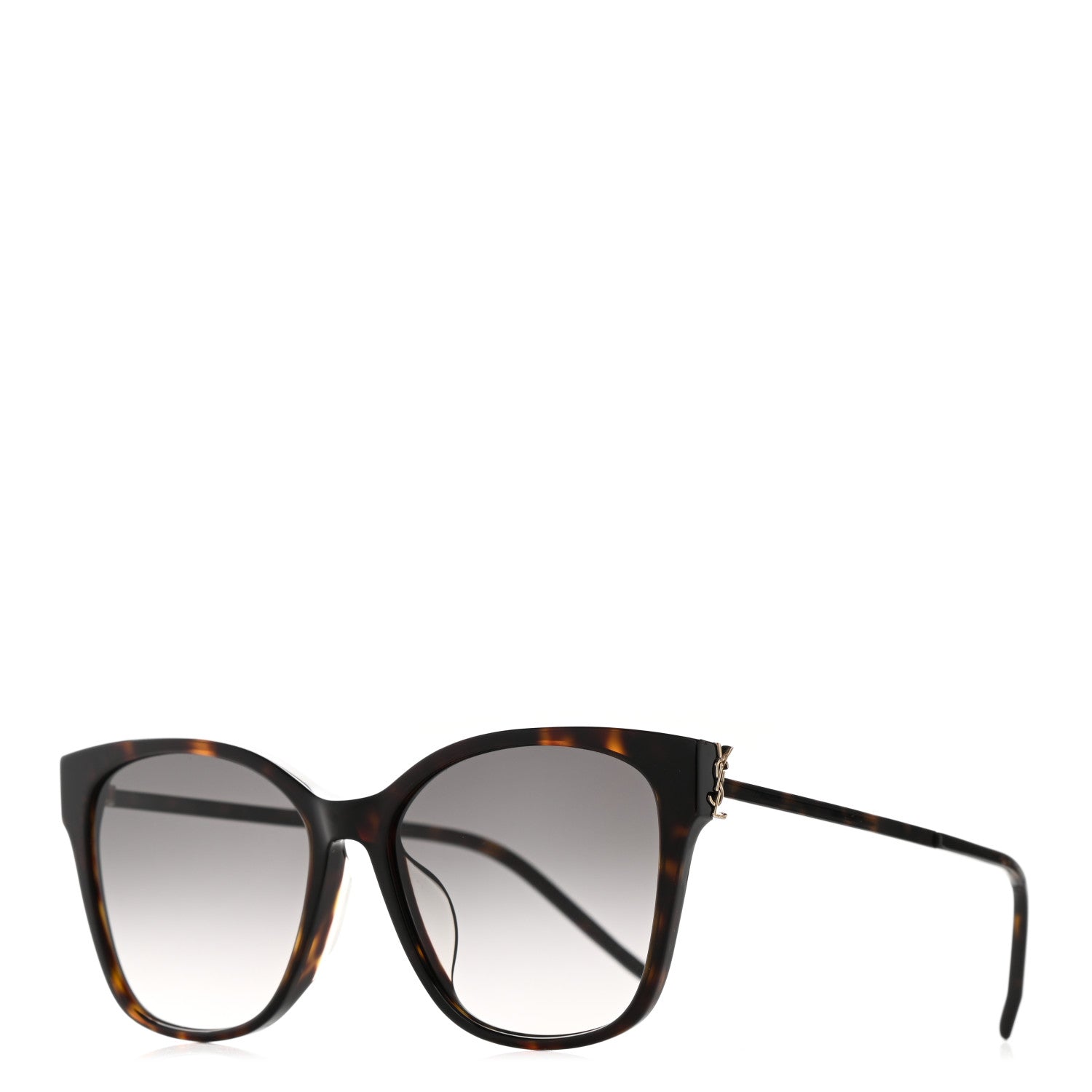 Saint Laurent Square Acetate Metal SLM48S Sunglasses Tortoise 1 of 7