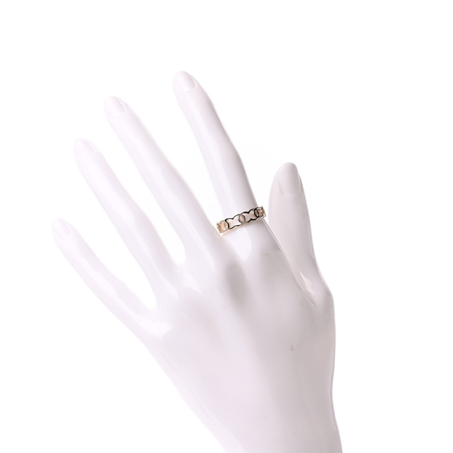Chanel Metal CC Ring 5 Gold 2 of 5