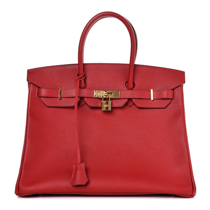 Hermes Epsom Birkin 35 Rouge Casaque 1 of 32