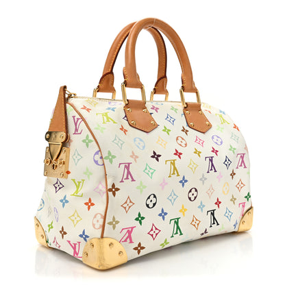 Louis Vuitton Monogram Multicolor Speedy 30 White 3 of 14