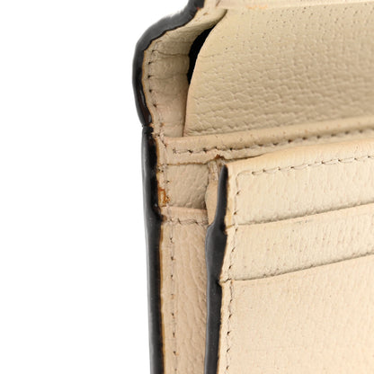 Gucci Textured Calfskin Web Ophidia Card Case Mystic White 10 of 11