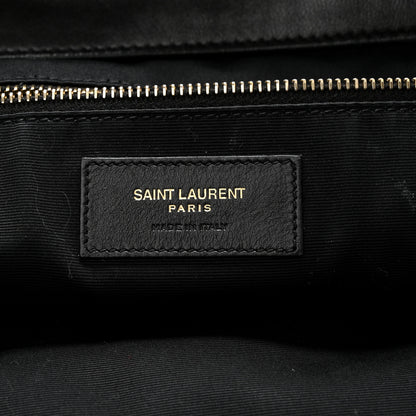 Saint Laurent Lambskin Quilted Maxi Icare Shopping Tote Black 6 of 10