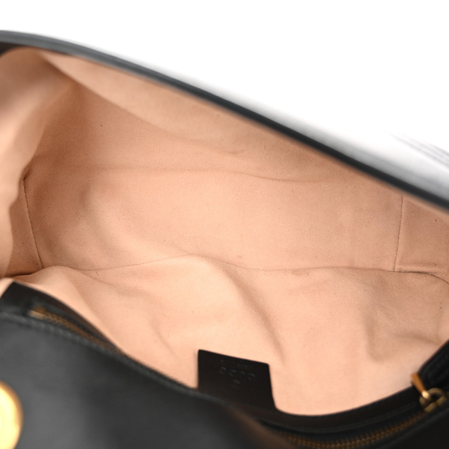 Calfskin Matelasse Small GG Marmont Shoulder Bag Black