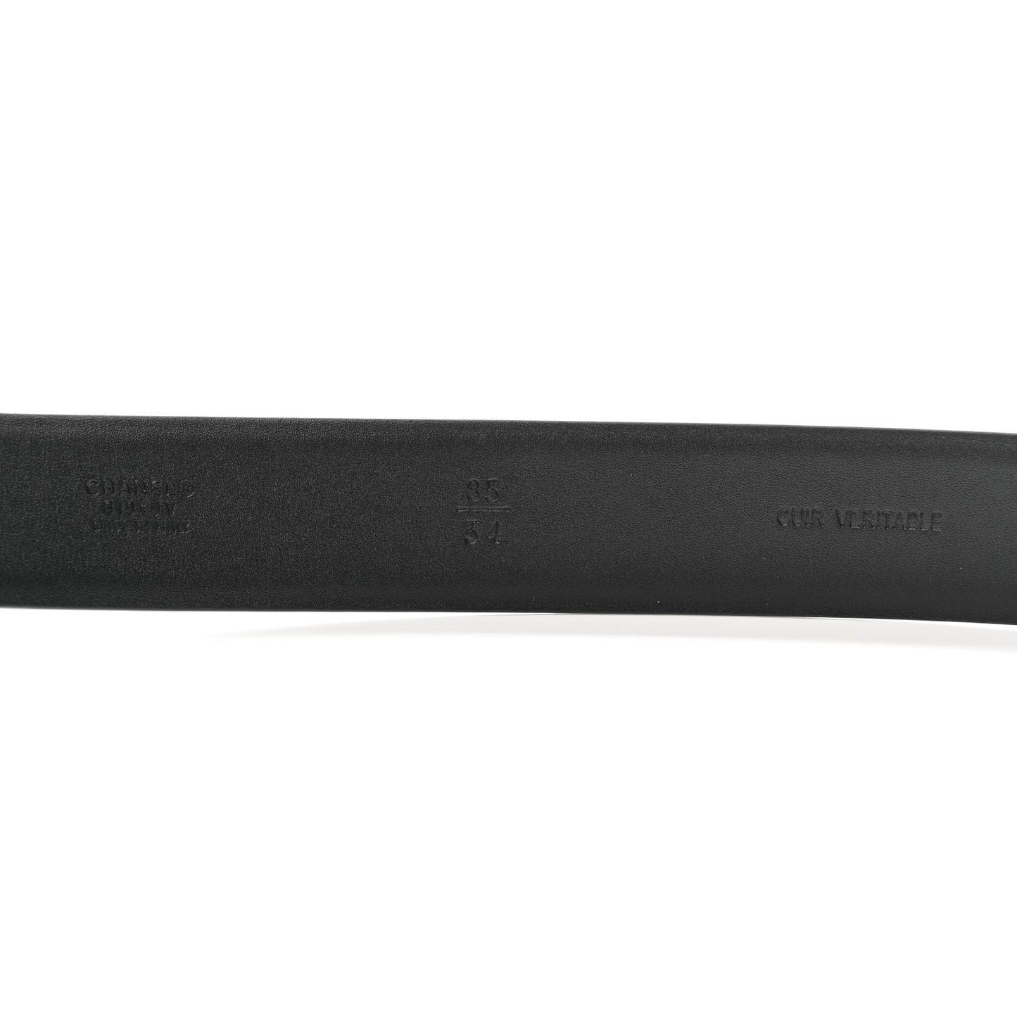 Lambskin CC Chain Belt 85 34 Black