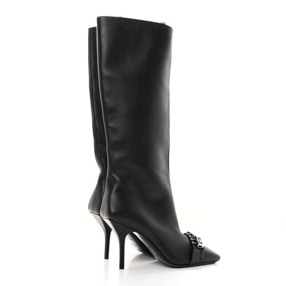 Givenchy Smooth Calfskin 4G Square Toe Boots 36 Black 4 of 14