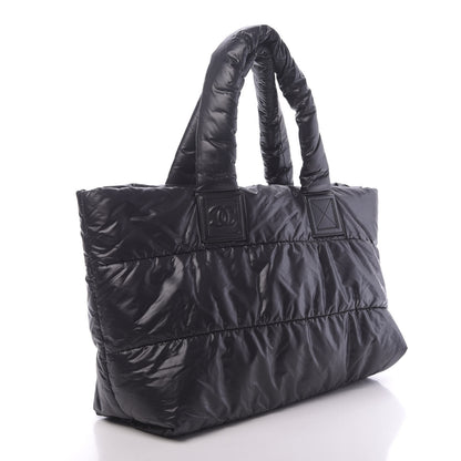 Chanel Nylon Quilted Medium Coco Cocoon Reversible Tote Black 4 of 19