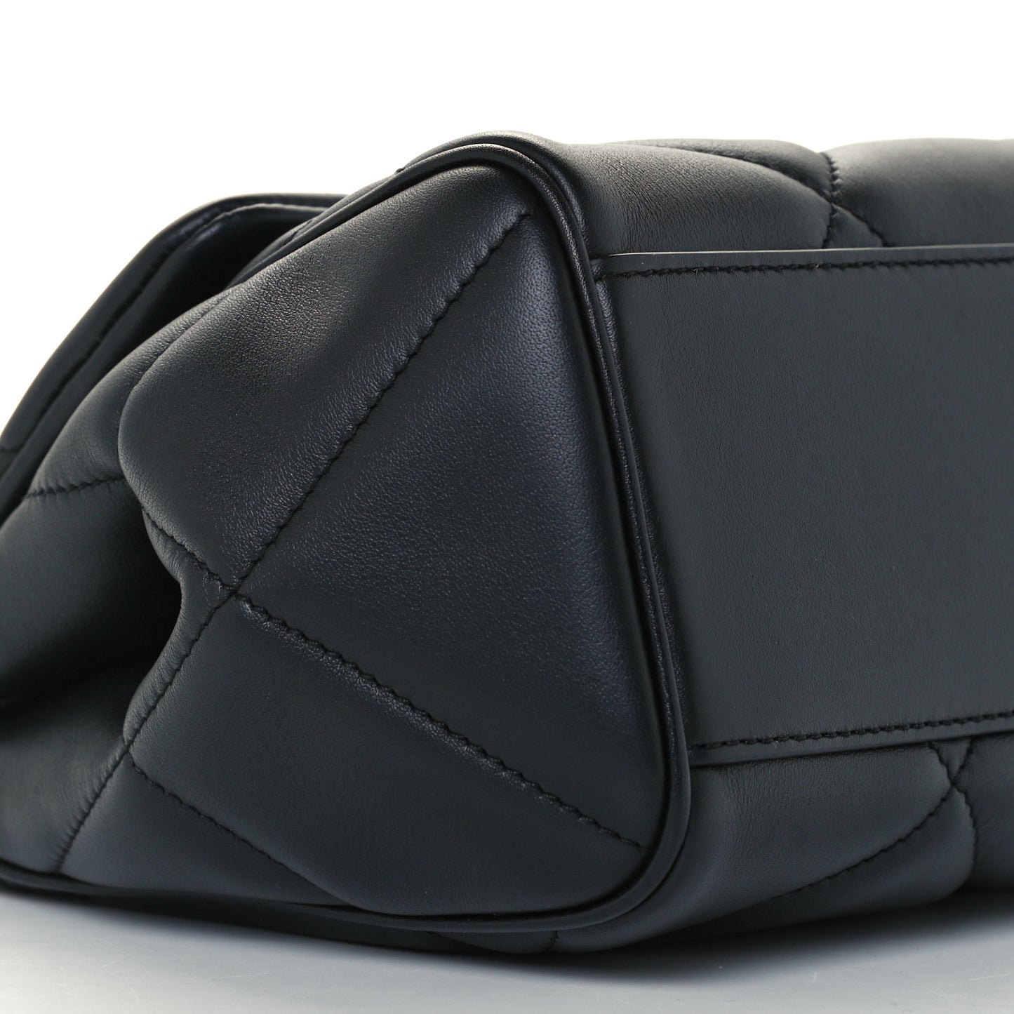Calfskin Quilted Small Miss Sicily Satchel Black