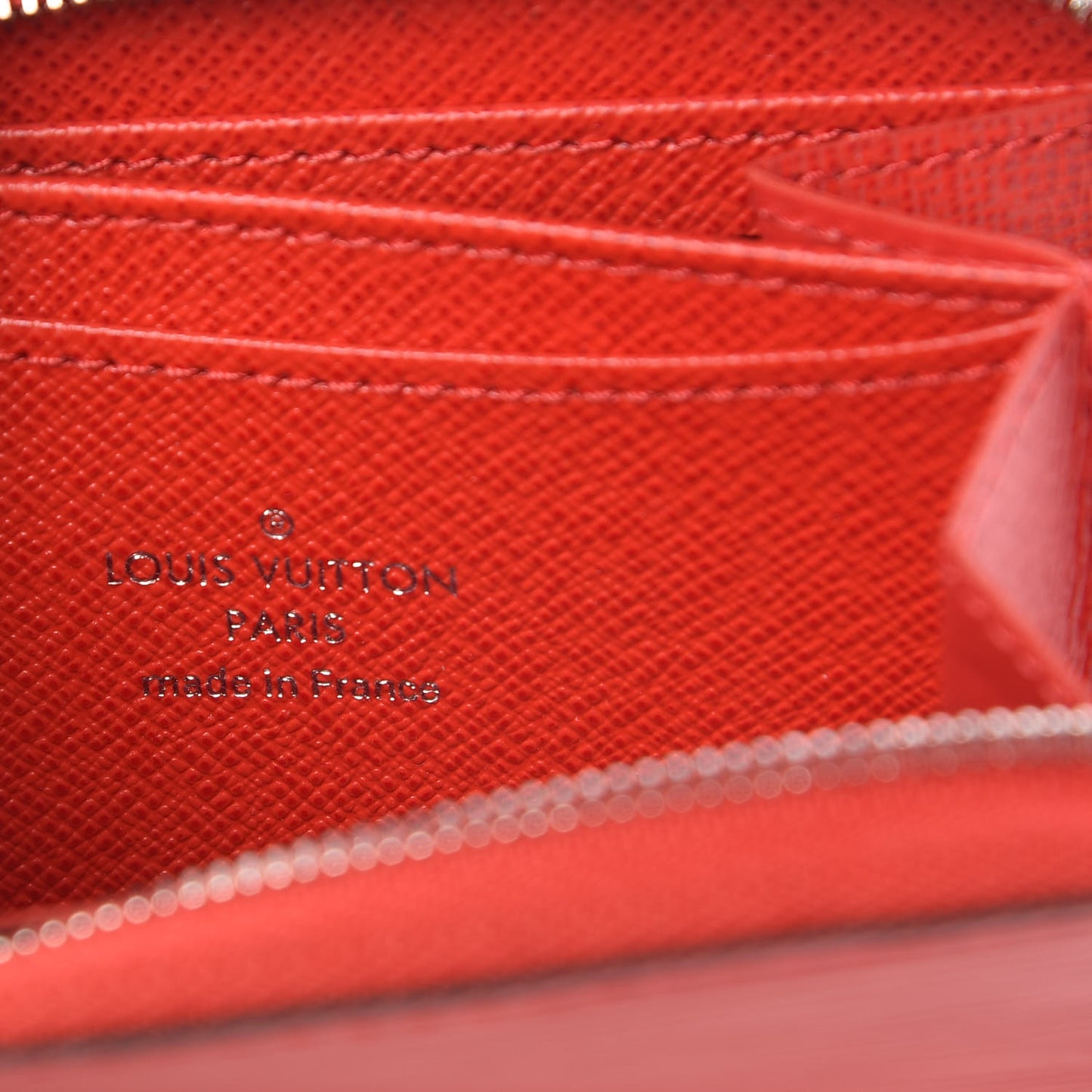 Epi Zippy Coin Purse Coquelicot