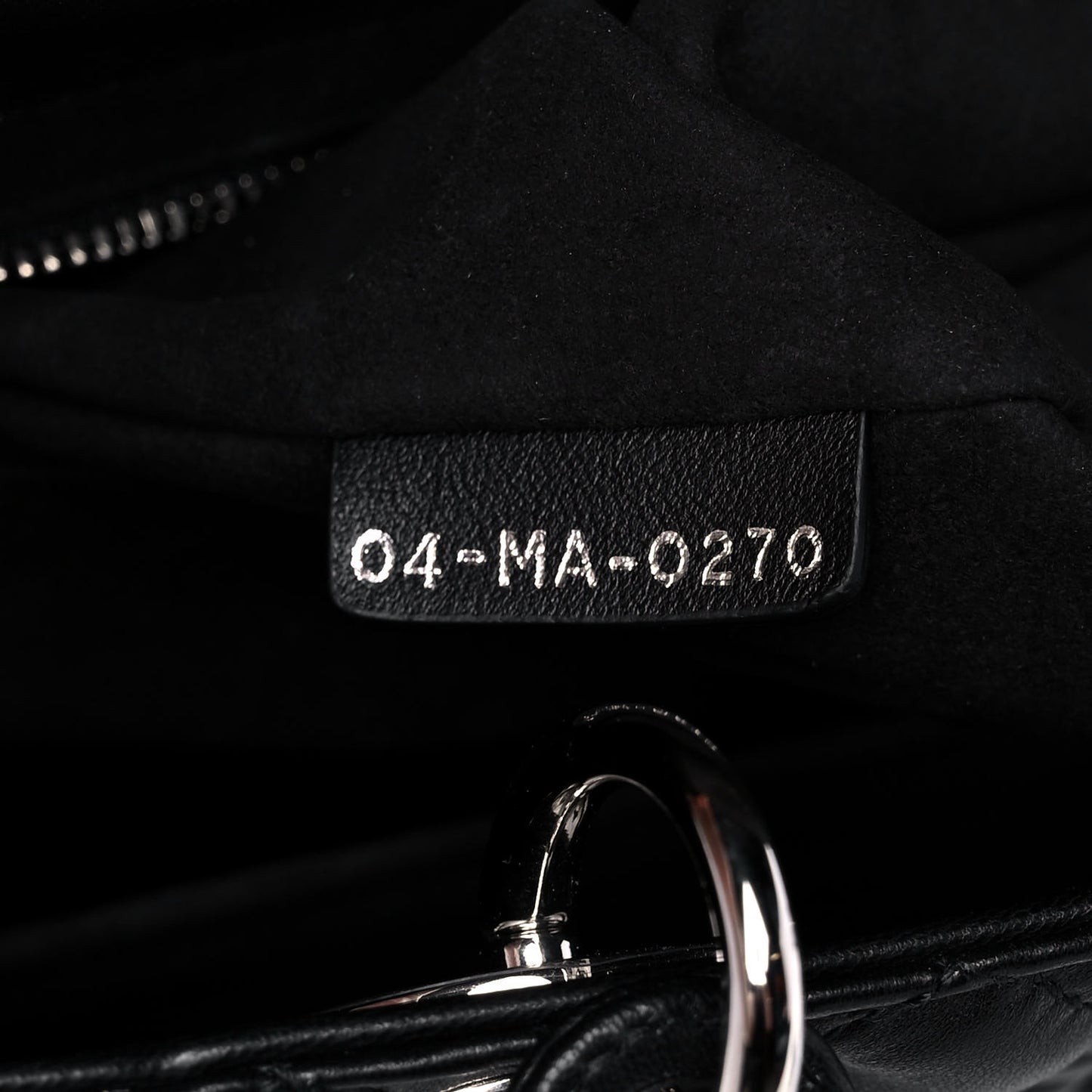 Lambskin Cannage Medium Lady Dior Black