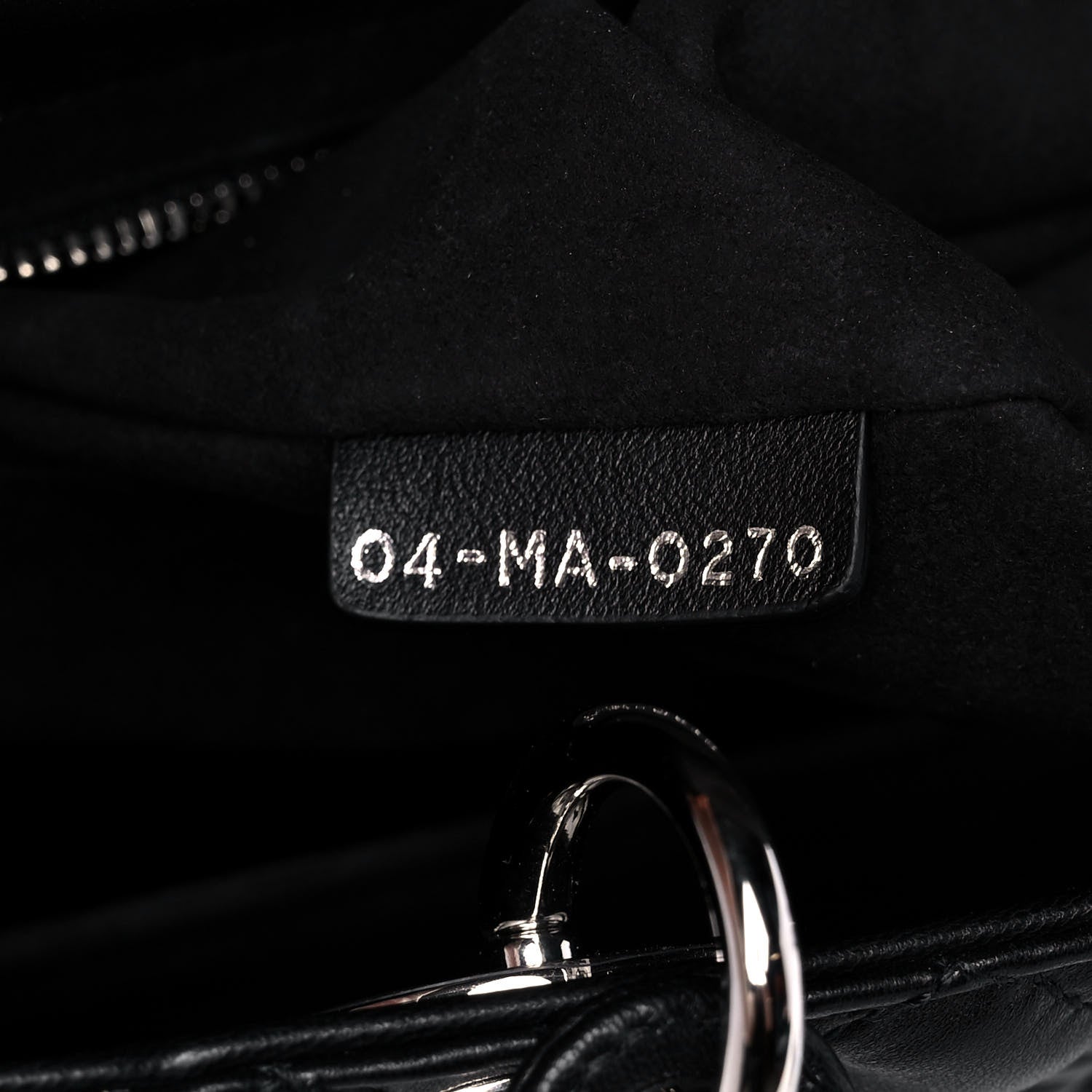 Christian Dior Lambskin Cannage Medium Lady Dior Black 7 of 14