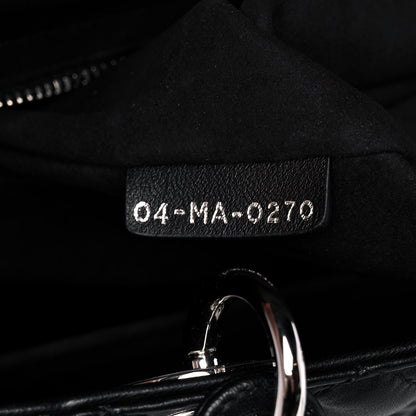 Christian Dior Lambskin Cannage Medium Lady Dior Black 7 of 14