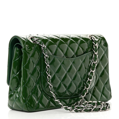 Chanel Patent Calfskin Quilted Medium Double Flap Green 4 of 19