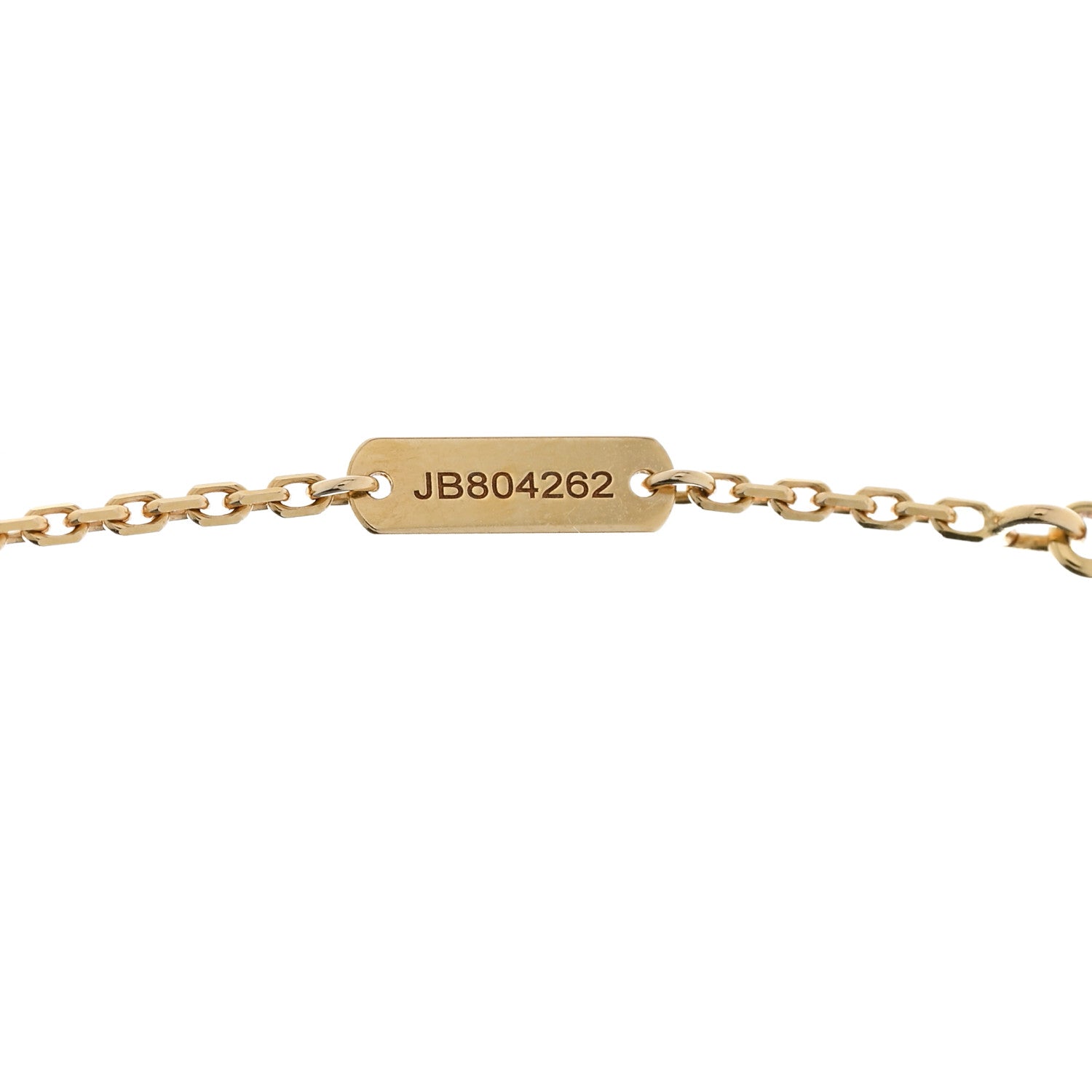 Van Cleef & Arpels 18K Yellow Gold Mother of Pearl Vintage Alhambra Pendant Necklace 4 of 6