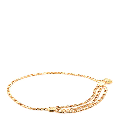 Chanel Metal Chain CC Medallion Belt Gold 1 of 4