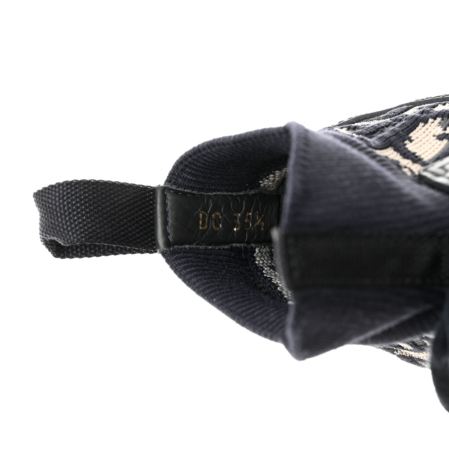Christian Dior Technical Knit Calfskin Oblique Womens Walk'n Dior Mid Top Sneakers 35.5 Deep Blue 8 of 8