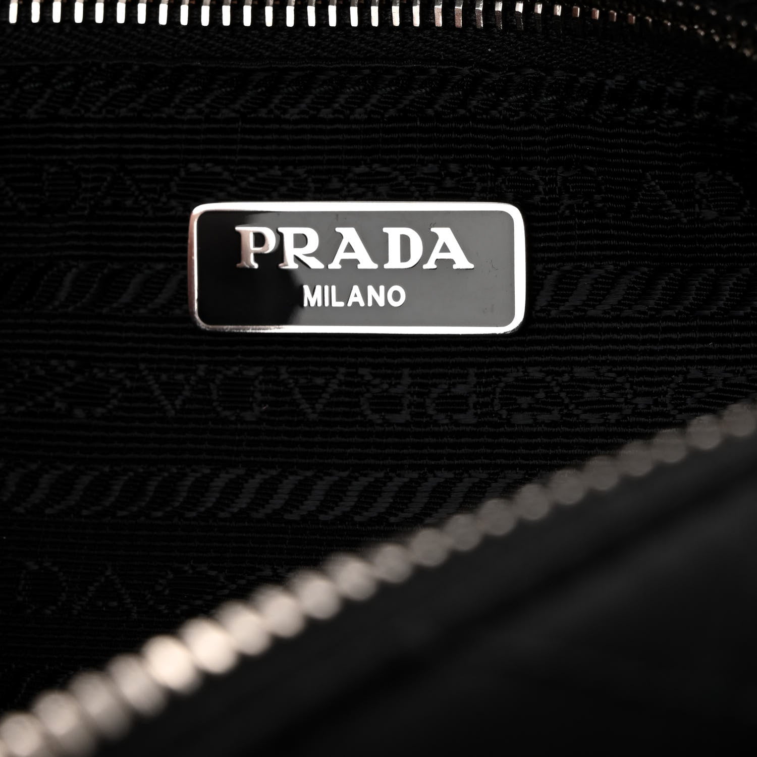 Prada Nylon Tessuto Impuntu Quilted Bandoliera Crossbody Bag Black 6 of 9