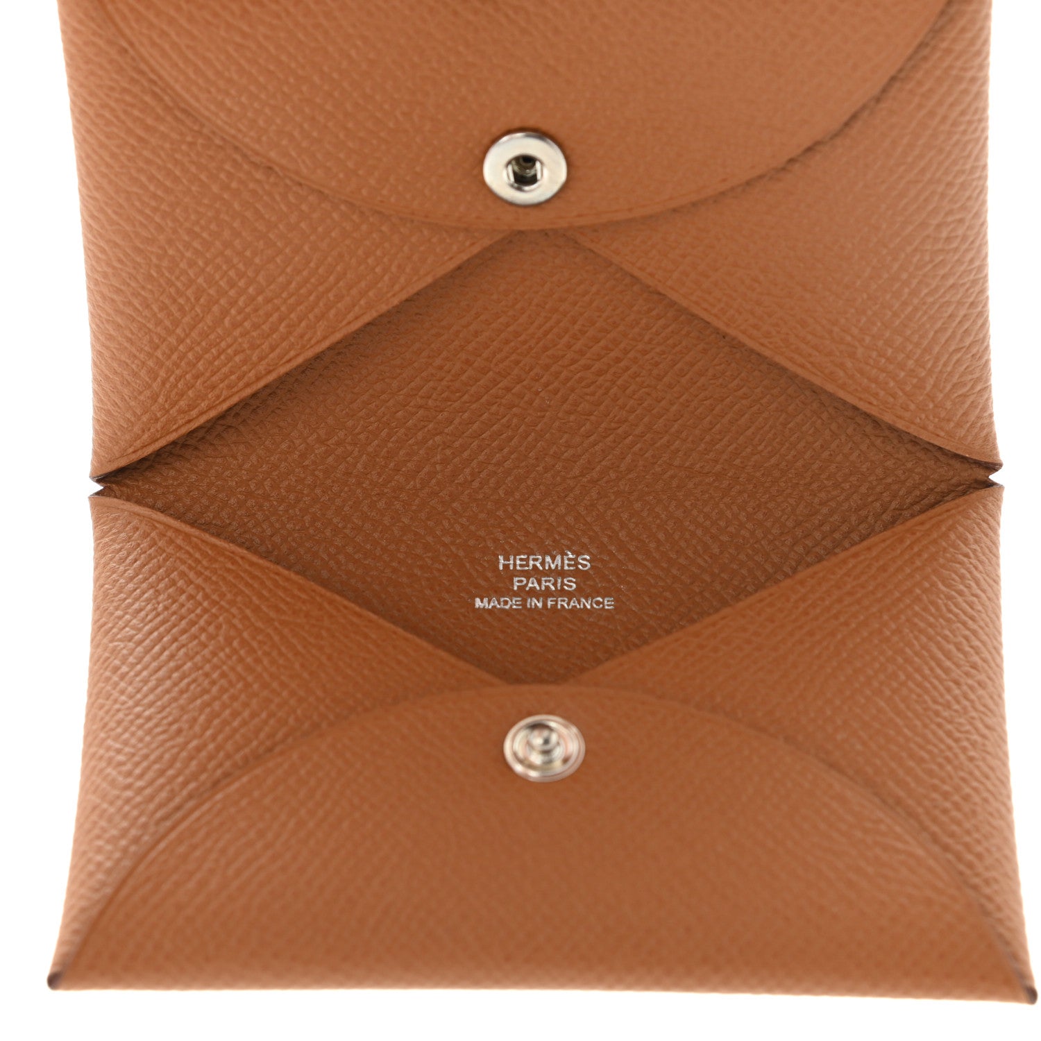 Hermes Epsom Calvi Card Case Gold 5 of 7