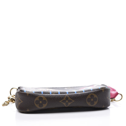 Louis Vuitton Monogram 2020 Christmas Animation Roller Coaster Mini Pochette Accessories Pivoine 3 of 8