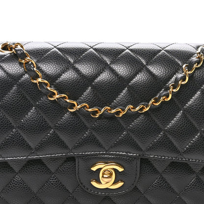 Chanel Caviar Quilted Medium Double Flap Black 8 of 10