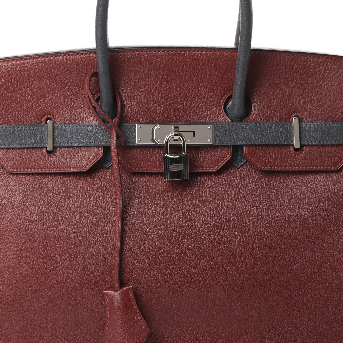 Chevre Mysore Horseshoe Birkin 35 Rouge H Ardoise