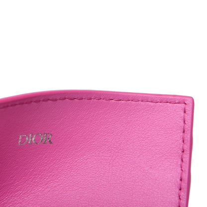 Christian Dior Grained Calfskin Card Holder Fuchsia 7 of 9