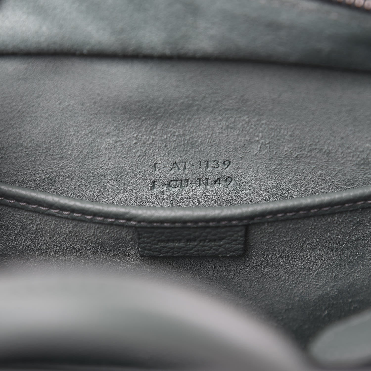 Celine Drummed Calfskin Nano Luggage Celadon 7 of 10