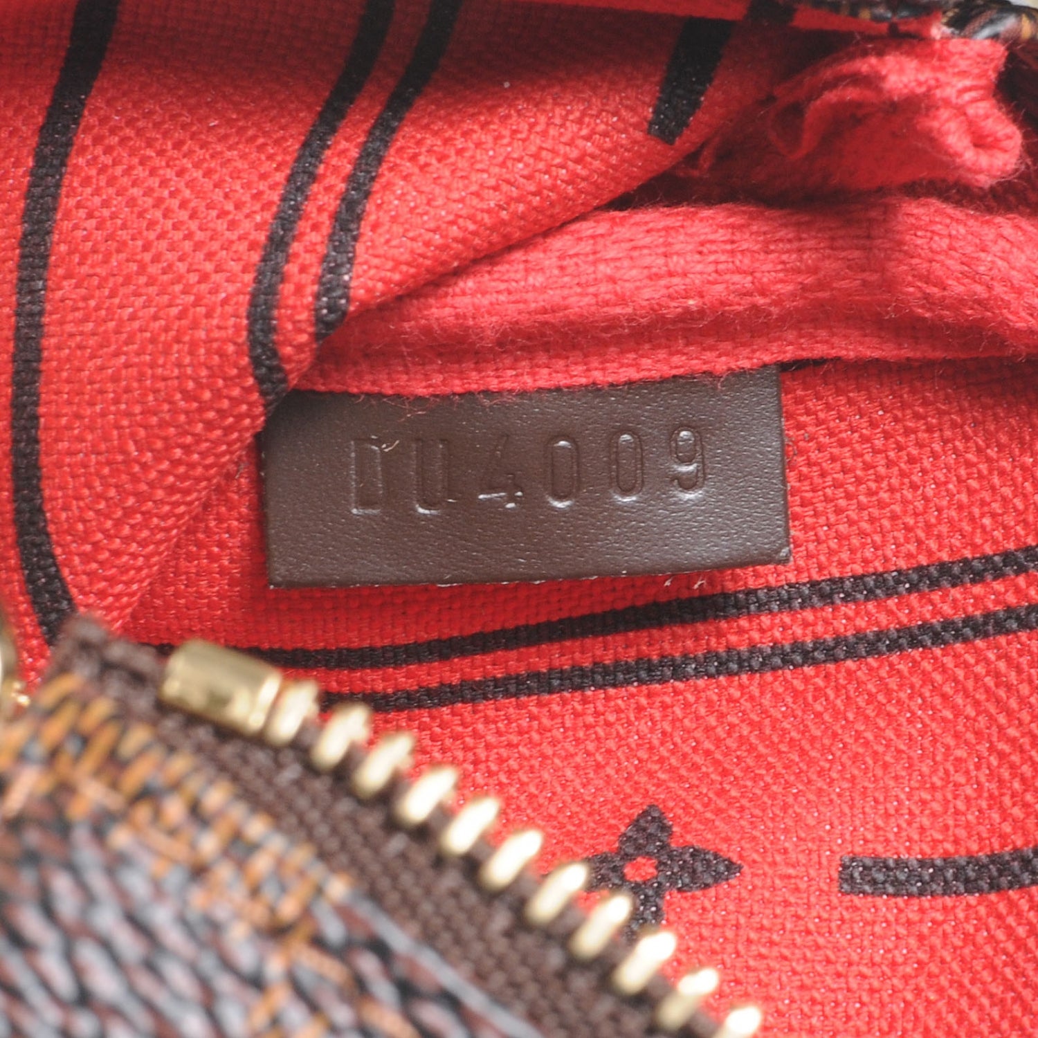 Louis Vuitton Damier Ebene Complice Trunks and Bags Mini Pochette Accessories Red 7 of 7