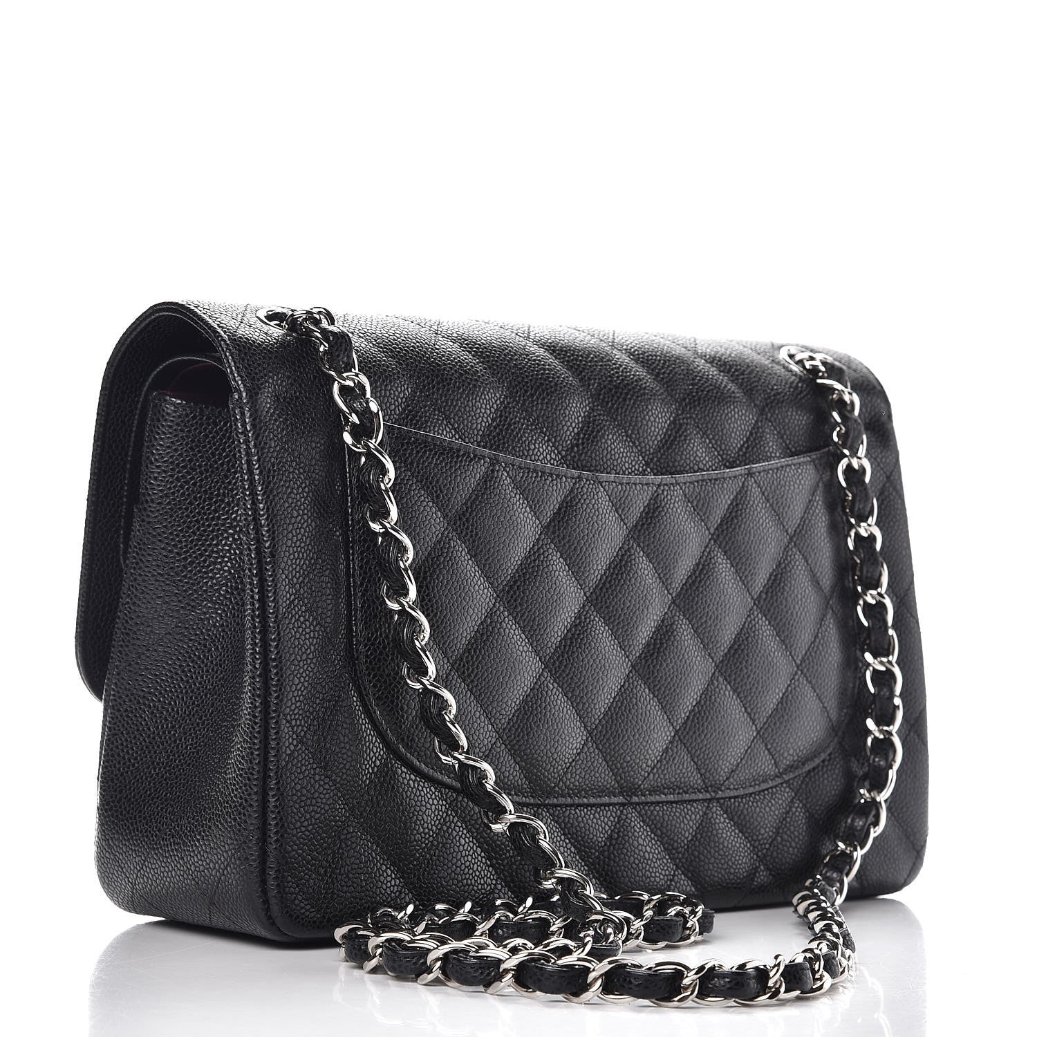 Chanel Caviar Quilted Jumbo Double Flap Black 4 of 9