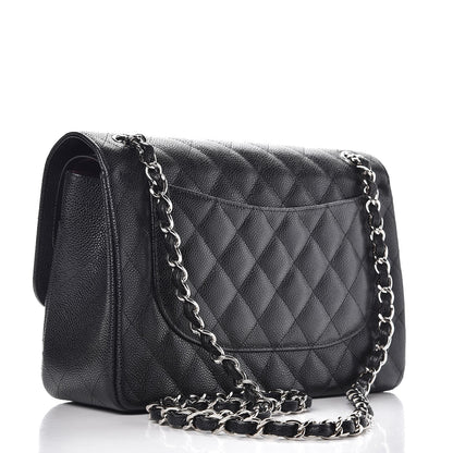 Chanel Caviar Quilted Jumbo Double Flap Black 4 of 9