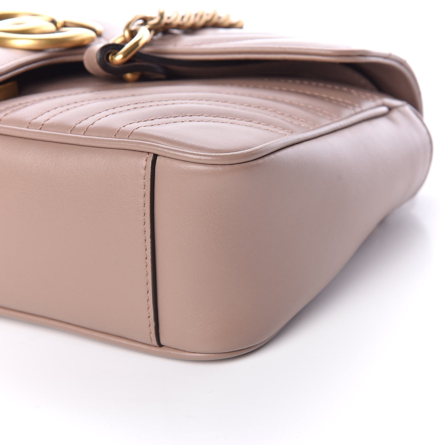 Calfskin Matelasse Small GG Marmont Shoulder Bag Porcelain Rose