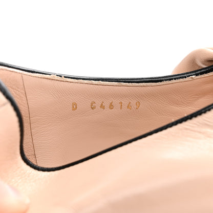 Chanel Lambskin Bow Mary Jane Flats 38 Beige Black 9 of 10