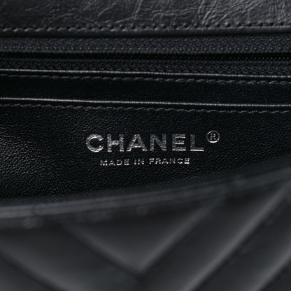 Chanel Aged Calfskin Chevron Quilted 2.55 Reissue Mini Flap So Black 6 of 11