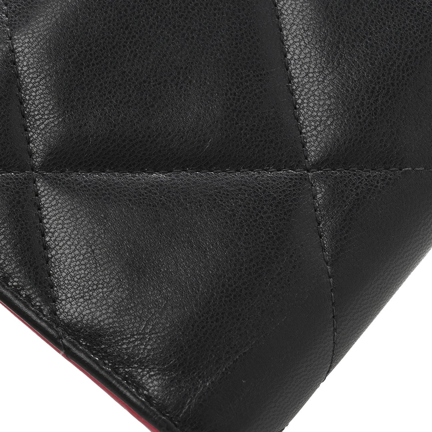 Chanel Goatskin Quilted Chanel 19 Small Flap Wallet Black 13 of 14