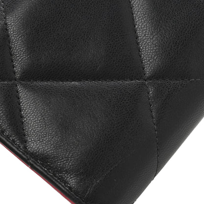 Chanel Goatskin Quilted Chanel 19 Small Flap Wallet Black 13 of 14