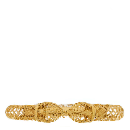 Parker & West by FASHIONPHILE 22K Yellow Gold Filigree Bangle Bracelet 1 of 5