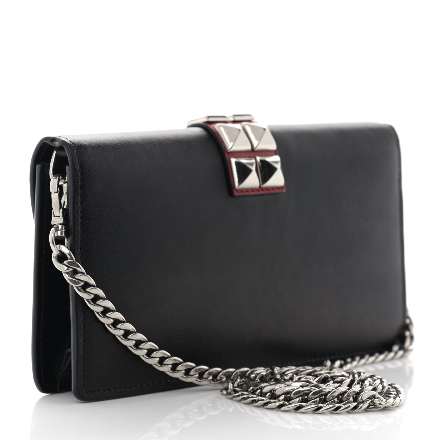 Prada City Calfskin Studded Mini Elektra Crossbody Bag Black Fuoco 2 of 11