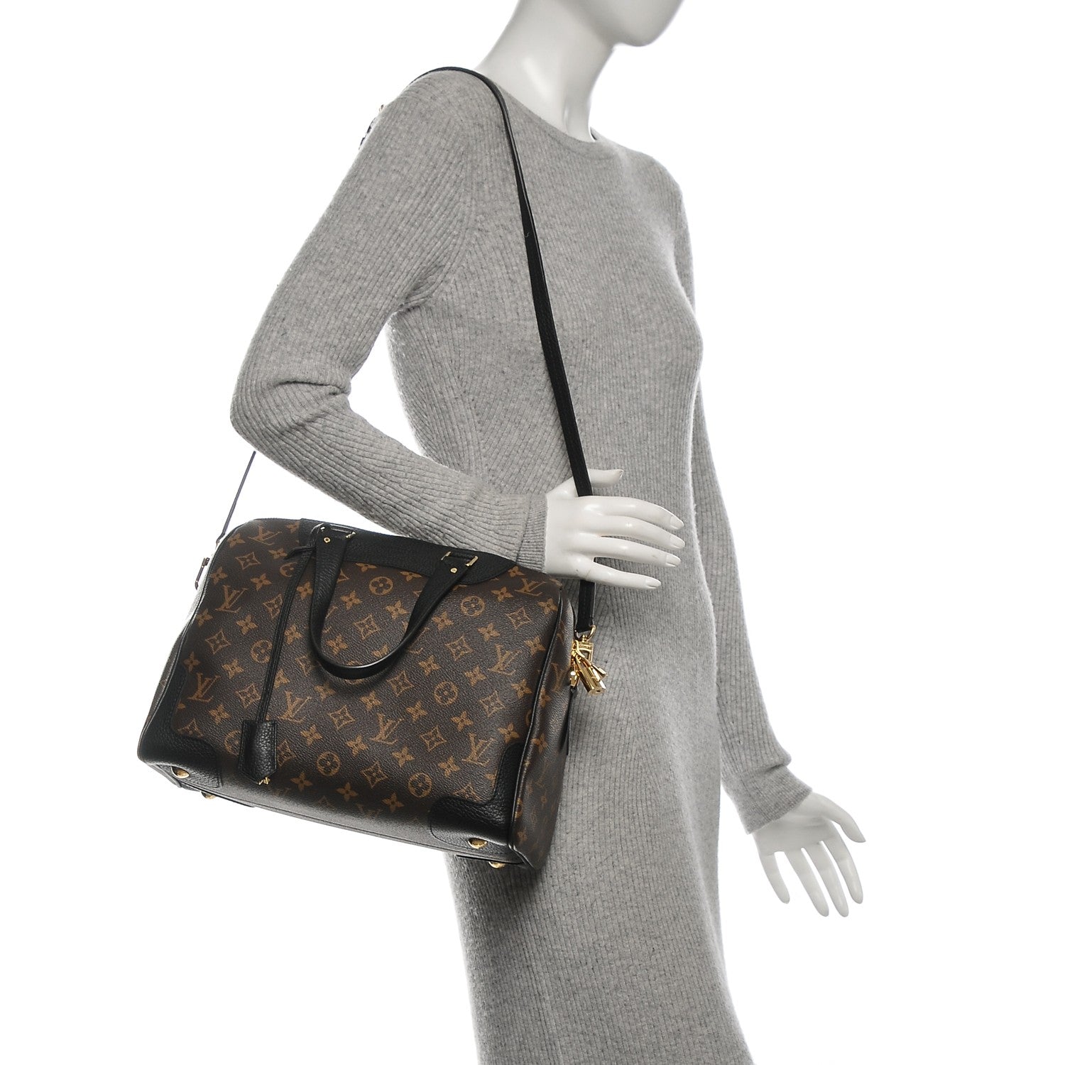 Louis Vuitton Monogram Retiro NM Black 2 of 7