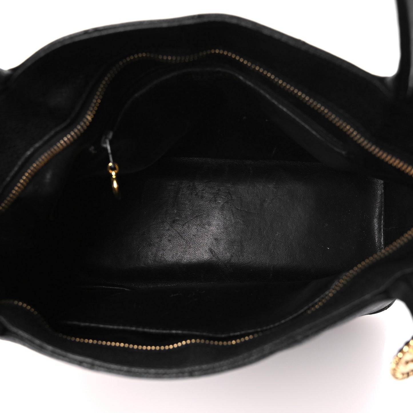 Caviar Quilted Medallion Tote Black
