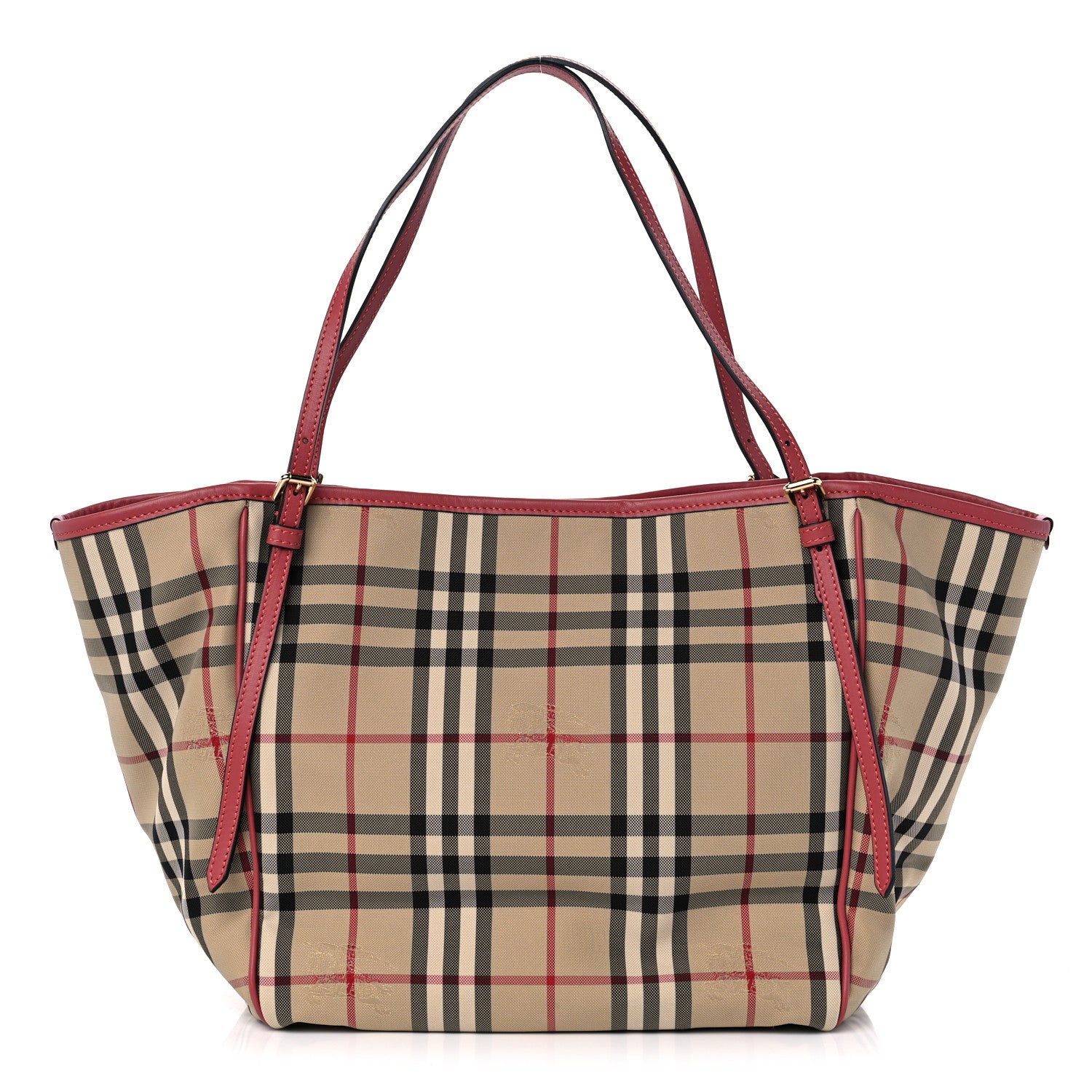 Burberry Horseferry Check Small Canterbury Tote Antique Rose 1 of 9