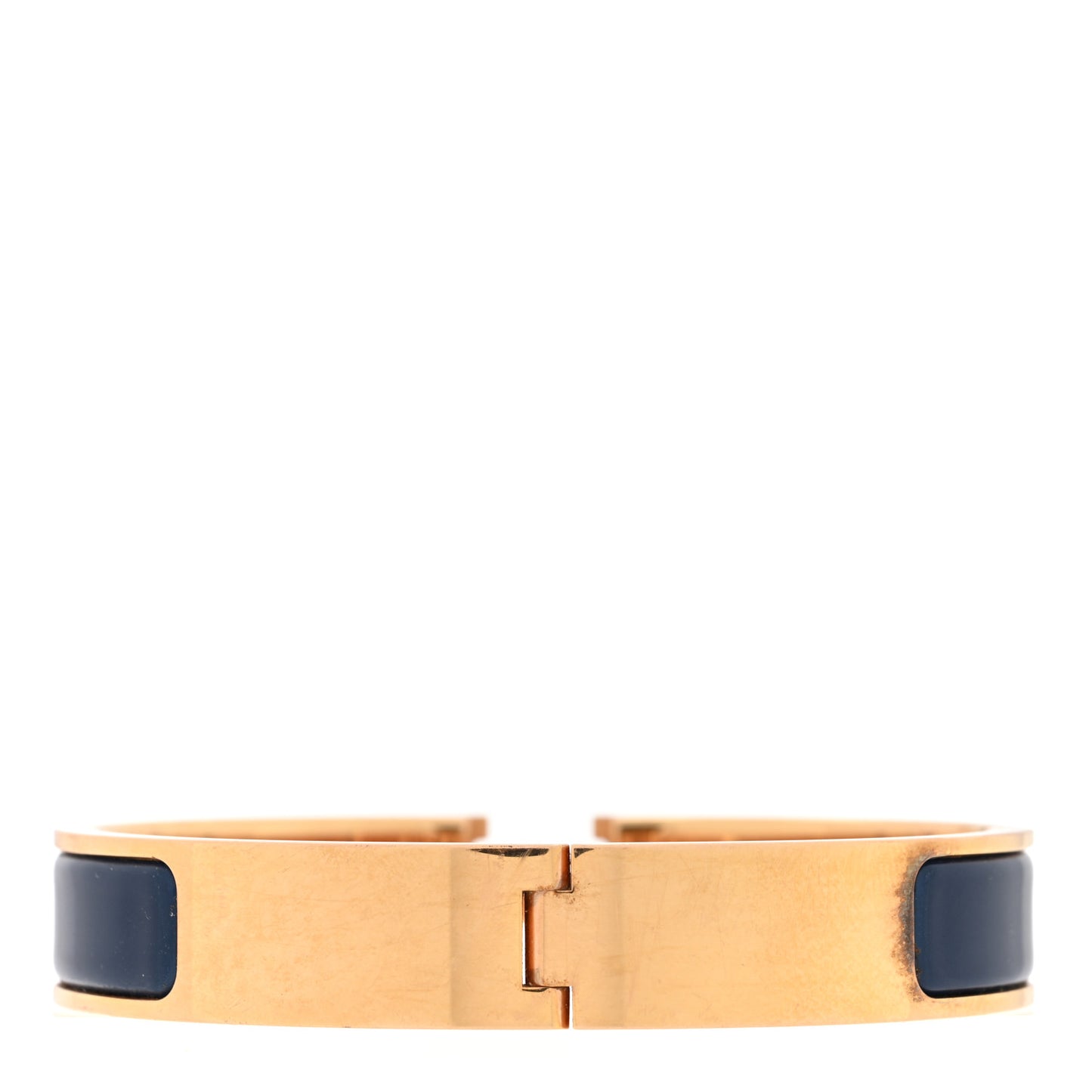Enamel Narrow Clic Clac H Bracelet Bleu Biarritz