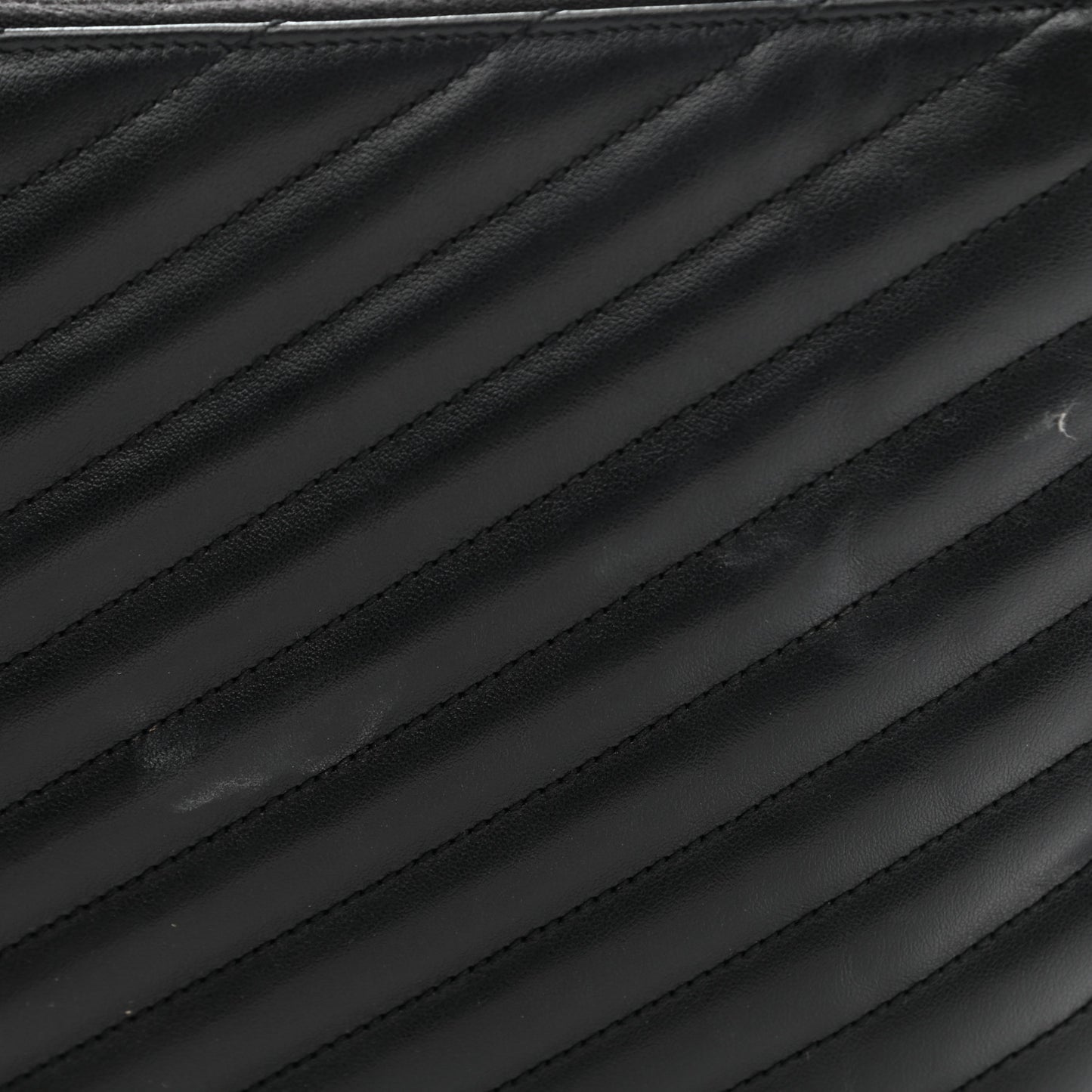 Calfskin Matelasse Monogram Cassandre Tablet Pouch Black