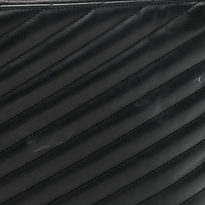 Saint Laurent Calfskin Matelasse Monogram Cassandre Tablet Pouch Black 10 of 11